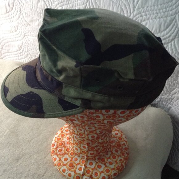 VTG. 2007 Authentic Army Hat, US Military, Camo, Utility Cap (BDU) Skeri Indust. - Picture 4 of 5